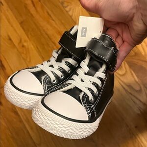 Winter Black and White Kids Sneakers